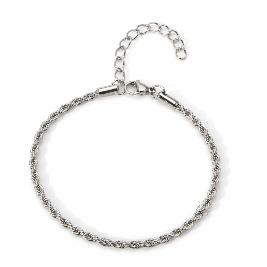 Плетений браслет з нержавіючої сталі